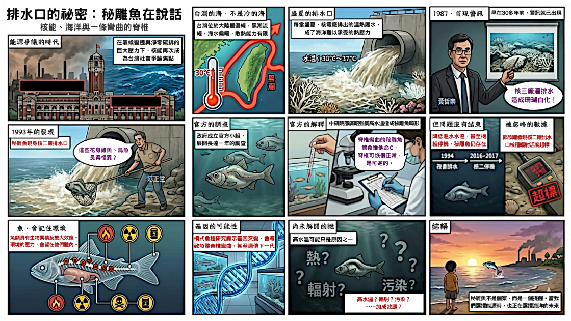 秘雕魚的無聲警示：核能爭議、海洋生態與法理之辯